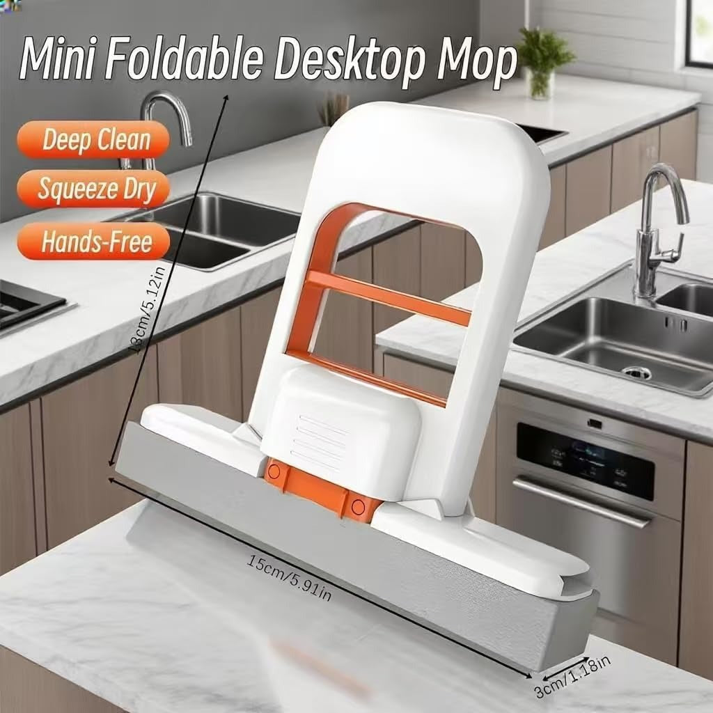 Foldable Desktop Mini Sponge Mop